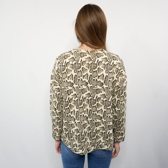 STELLA MCCARTNEY Animal Jacquard Cotton Sweater S/M - Picture 4 of 7